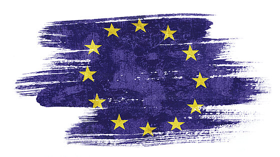 Symbolzeichnung der Flagge der EU