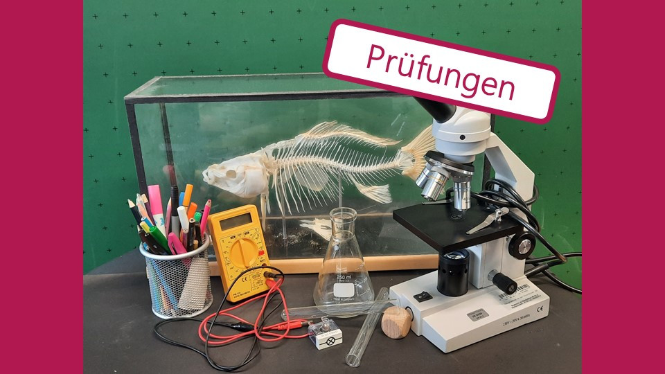 Illustrierendes Bild für das Fach Natur und Technik mit dem Hinweis "Prüfungen"