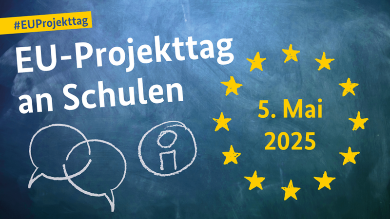 Logo EU-Projekttag an Schulen