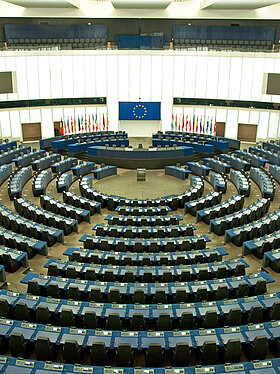 Plenarsaal des Europäischen Parlaments in Straßburg