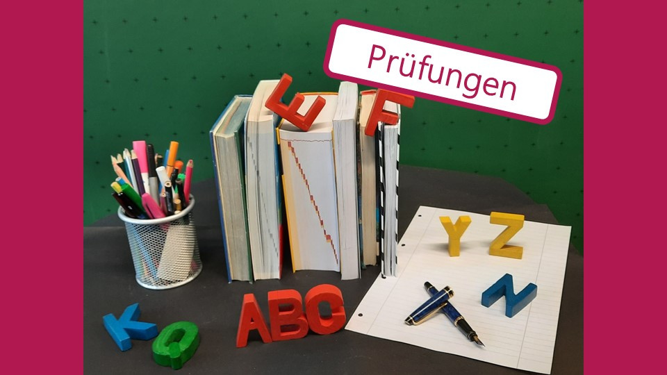 Illustrierendes Bild für das Fach Deutsch mit dem Hinweis "Prüfungen"
