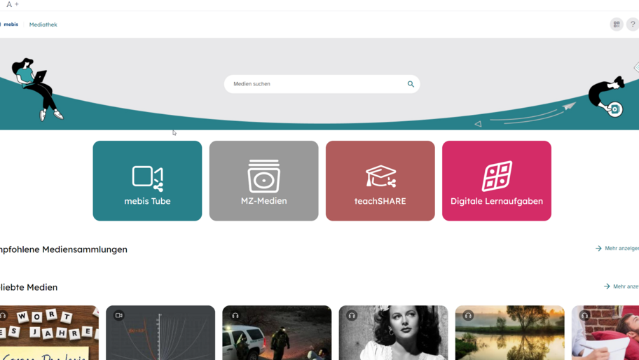 Screenshot Mediathek_Startseite